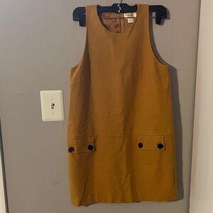 Anthropologie Maeve Mustard Mini Dress Sz 4